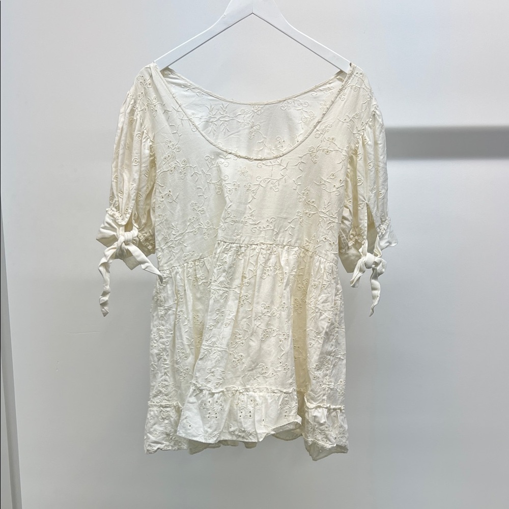 Aritzia Eyelet Babydoll Dress